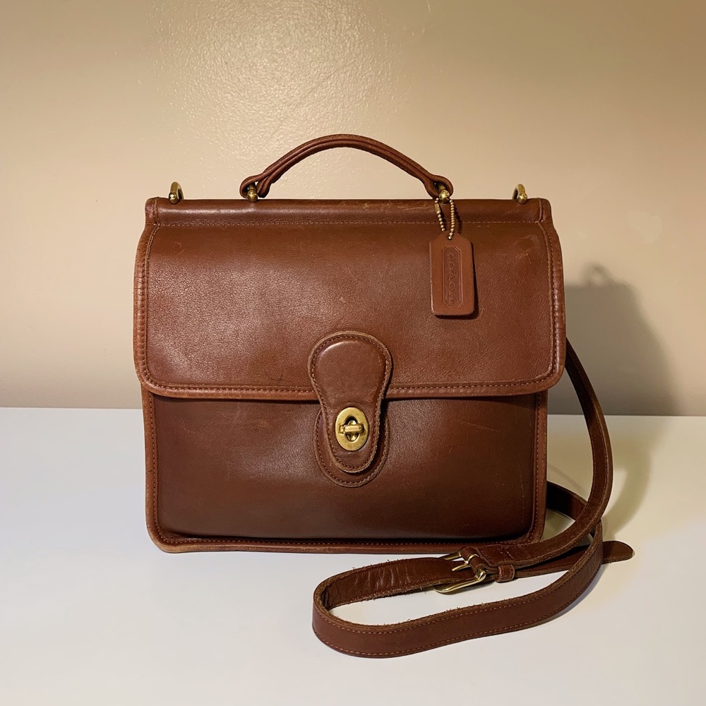 Vintage Coach Willis in Chocolate Brown 9927 Made in the United States